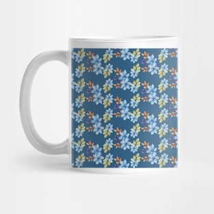 Diseño grafico floral en rosa y blanco Mug